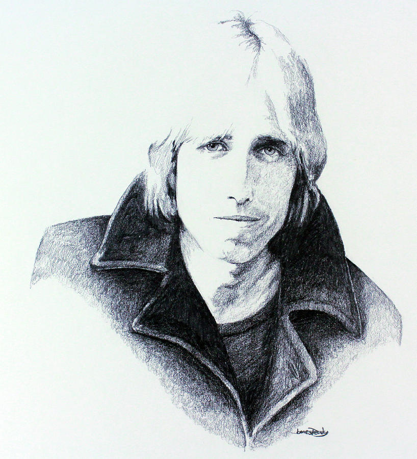 818x900 Tom Petty Drawing By James Deady - Tom Petty Sketch
