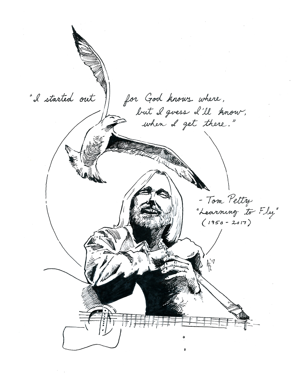 960x1200 Fly On, Tom Petty On Behance - Tom Petty Sketch