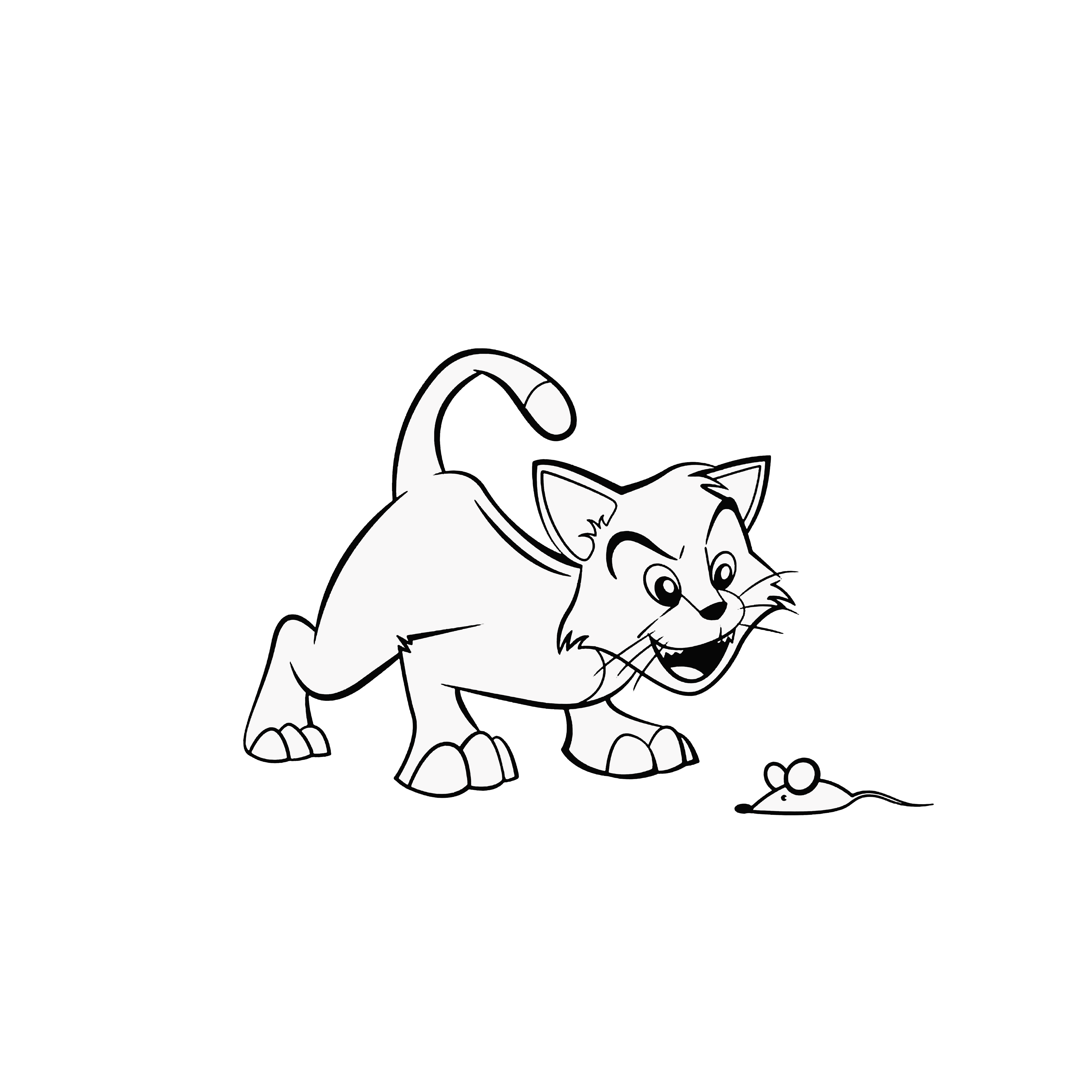 5000x5000 Jerry Mouse Cat Drawing Cartoon Sketch - Tom Sketch