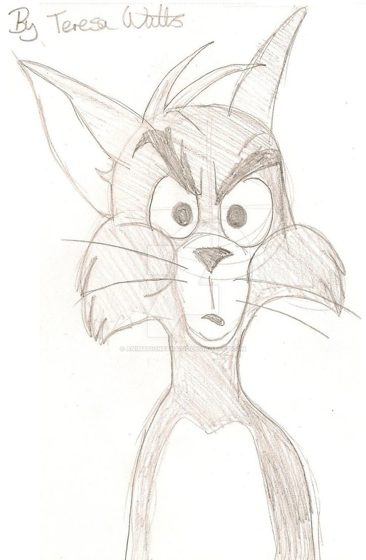 723x1106 Tom Sketch 2 By Animationfanatic - Tom Sketch