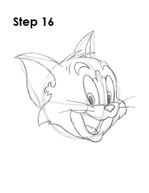 300x388 How To Draw Tom (Tom And Jerry) - Tom Sketch