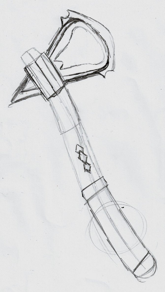 671x1189 Assassins Creed 3 Tomahawk By Hogarth15 - Tomahawk Sketch