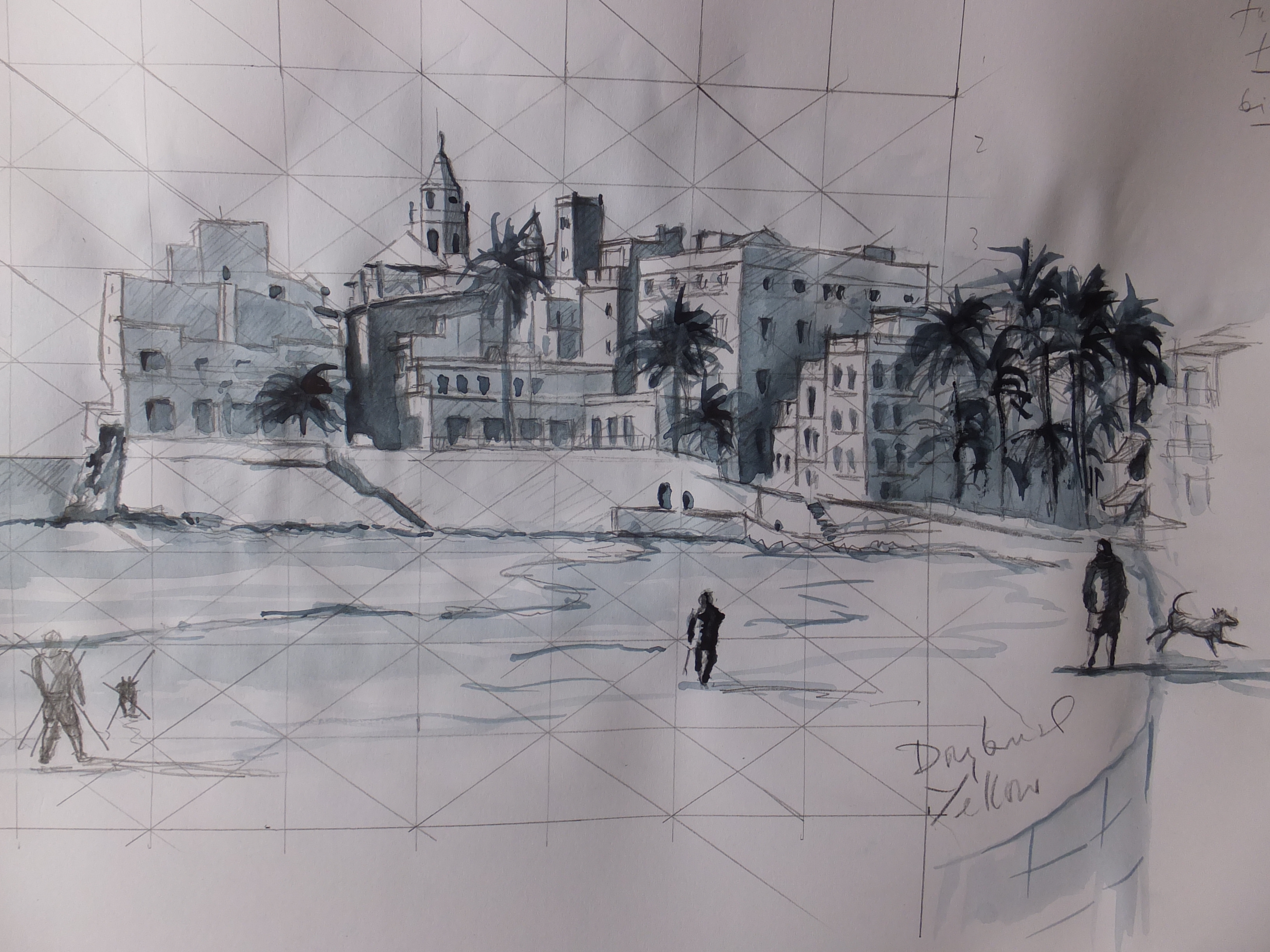 3264x2448 Sitges The Tonal Sketch Offtoafineart - Tonal Sketch