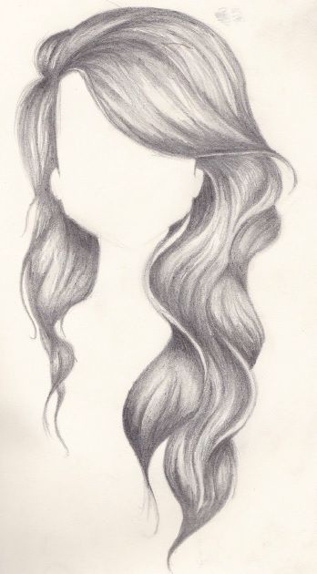 348x630 Wavy Hair Pencil Tonal Drawing Created By Rachel Cunliffe - Tonal Sketch
