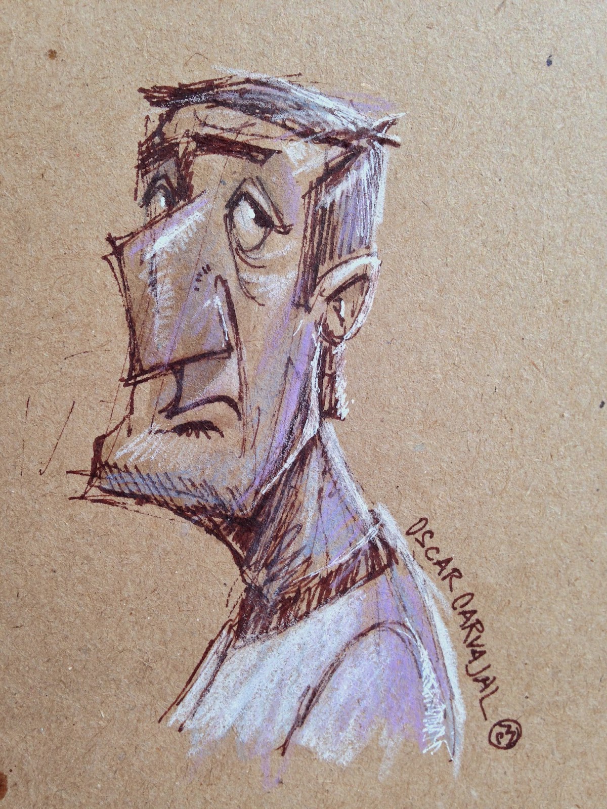 1200x1600 The Sketch Blog Of Oscar Carvajal Toned Paper Sketches - Toned Paper Sketch