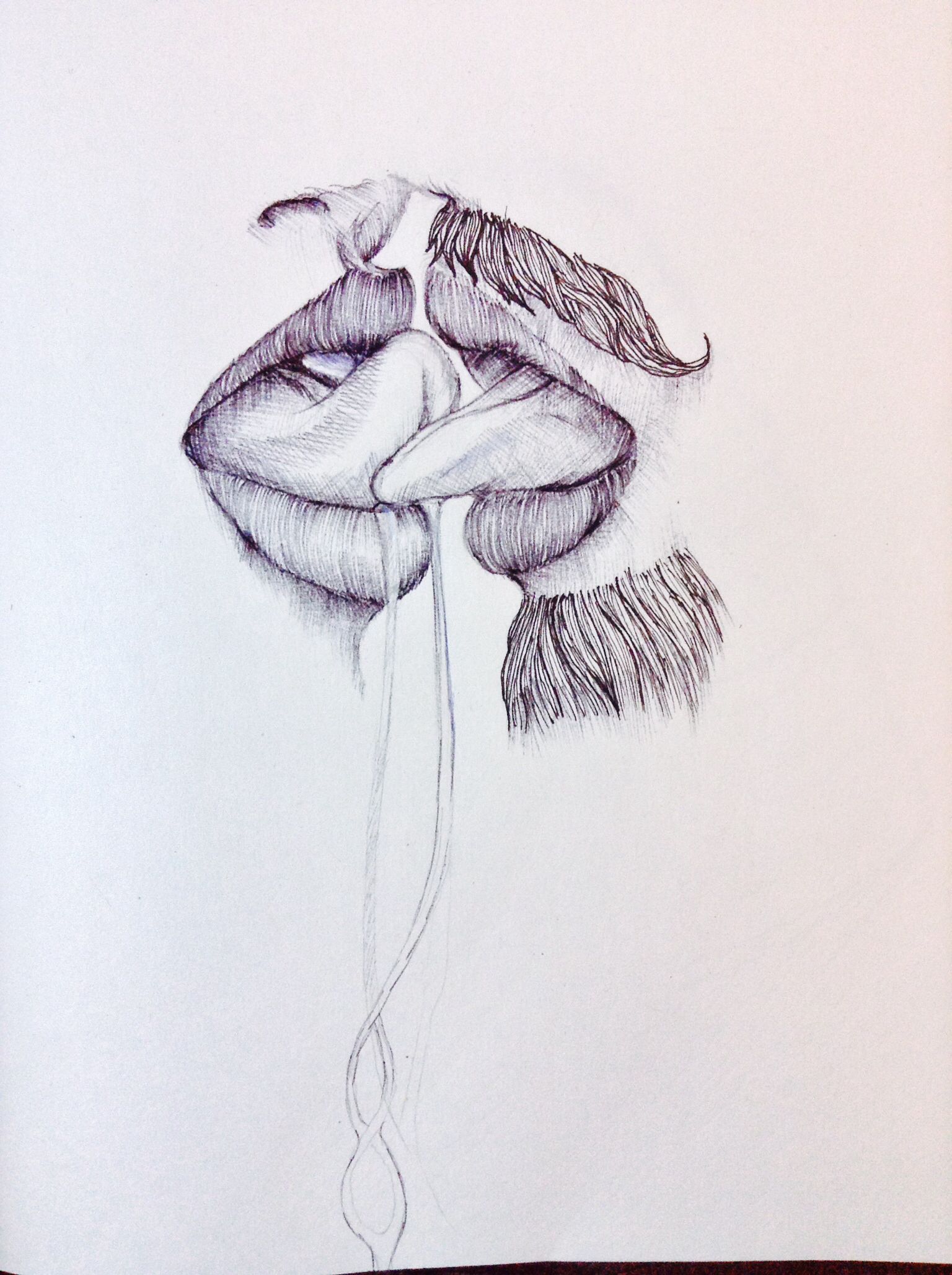 1536x2056 Lips - Tongue Sketch