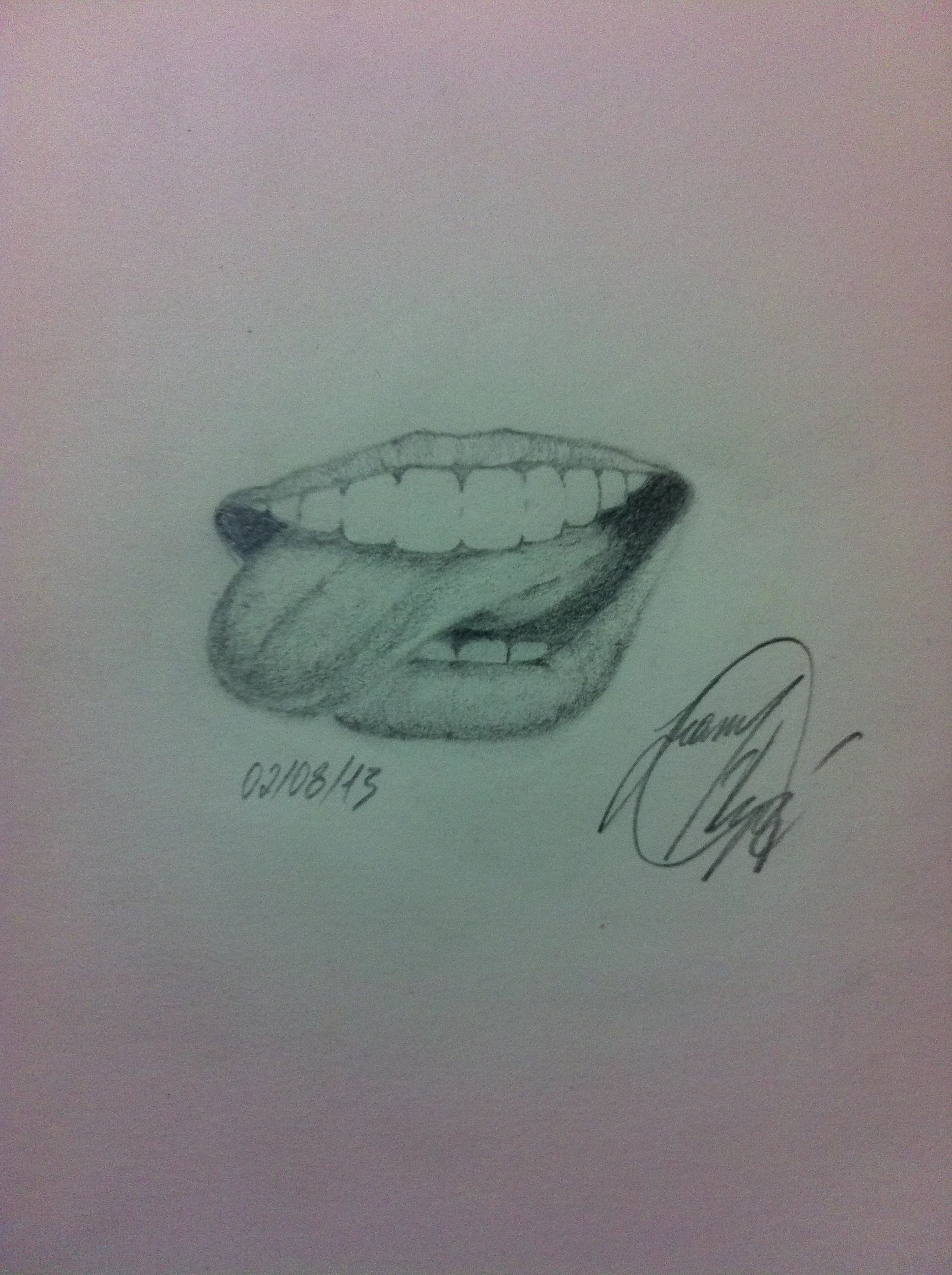 1936x2592 Mouth - Tongue Sketch
