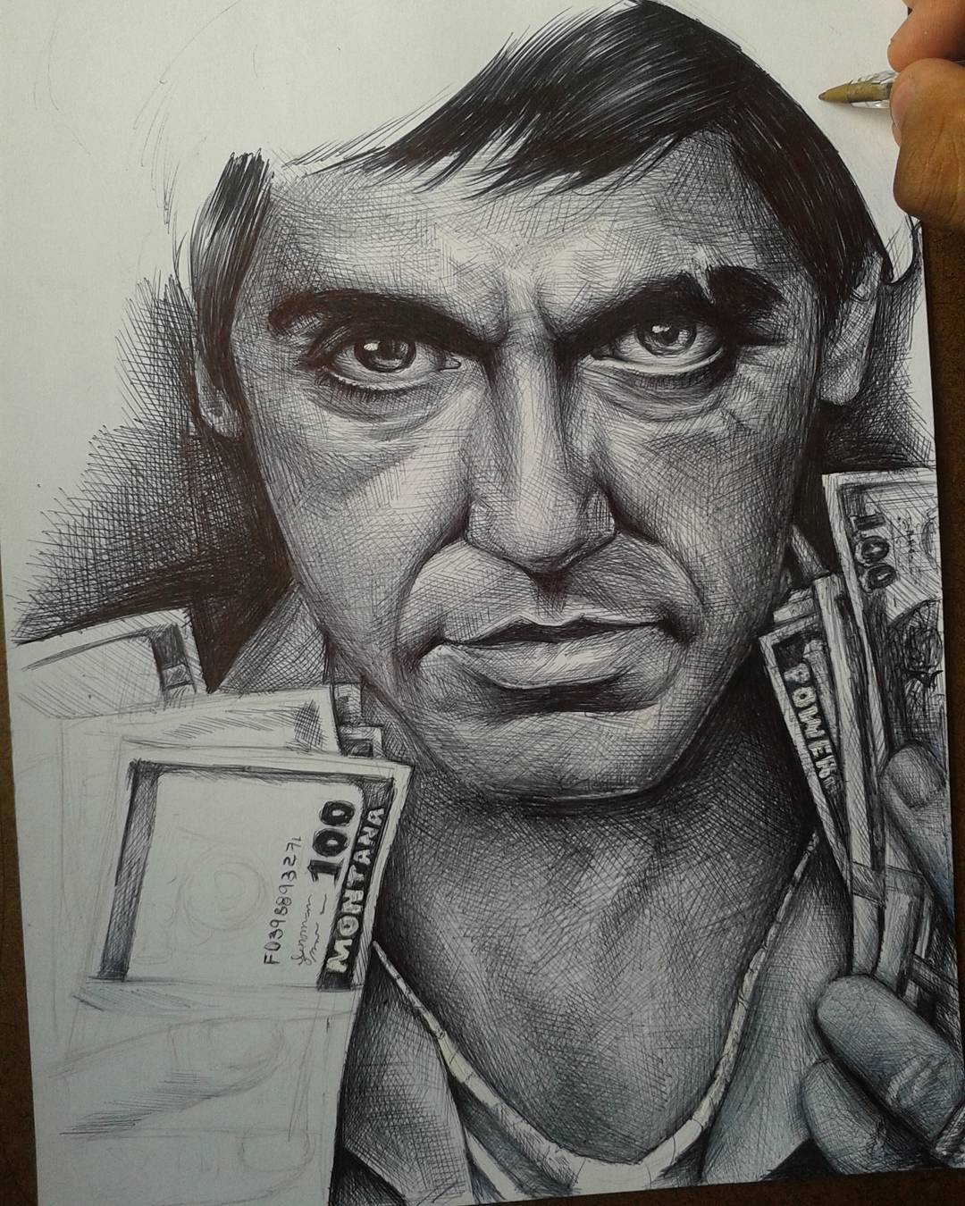 Tony Montana Sketch at PaintingValley.com | Explore collection of Tony ...