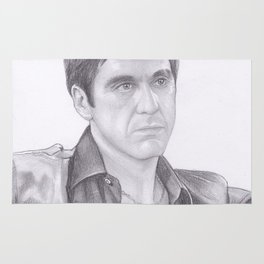 264x264 Tony Montana Rugs Society6 - Tony Montana Sketch
