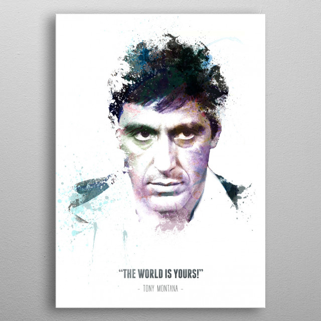 640x640 Tony Montana Aka Scarface With... By Swav Cembrzynski Metal - Tony Montana Sketch
