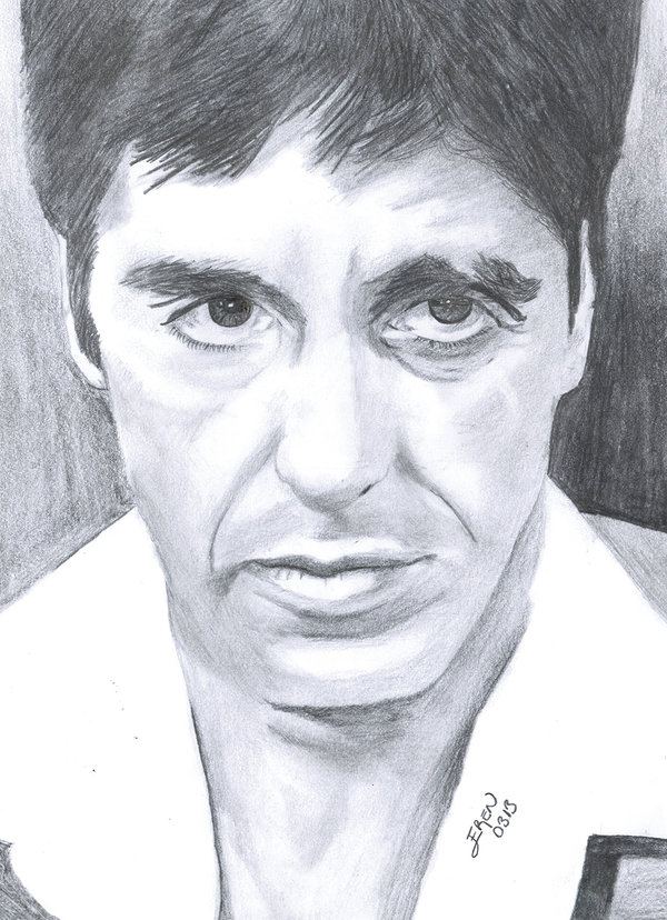 600x828 Tony Montana By Kyreks - Tony Montana Sketch