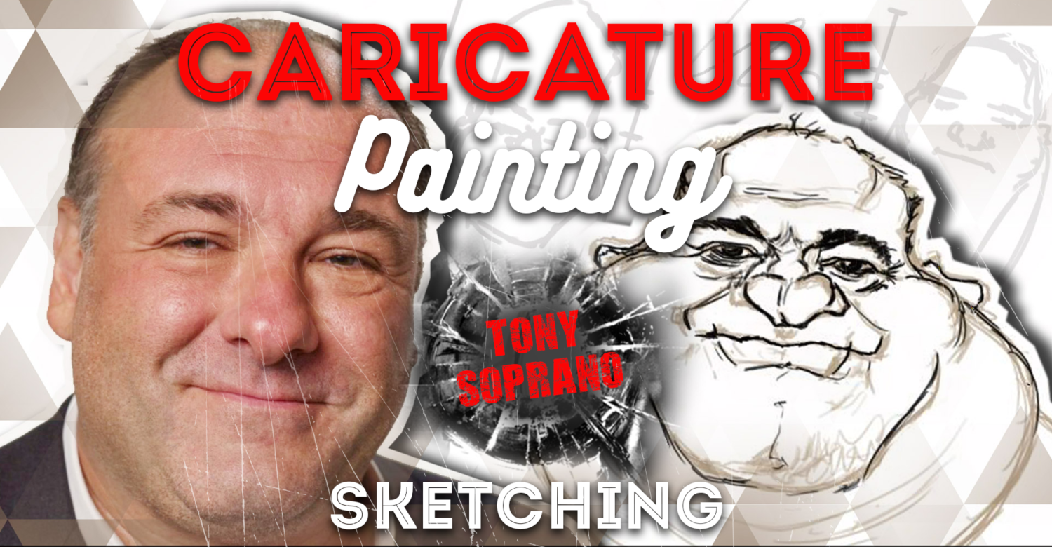 1500x780 How To Draw Caricatures - Tony Soprano Sketch