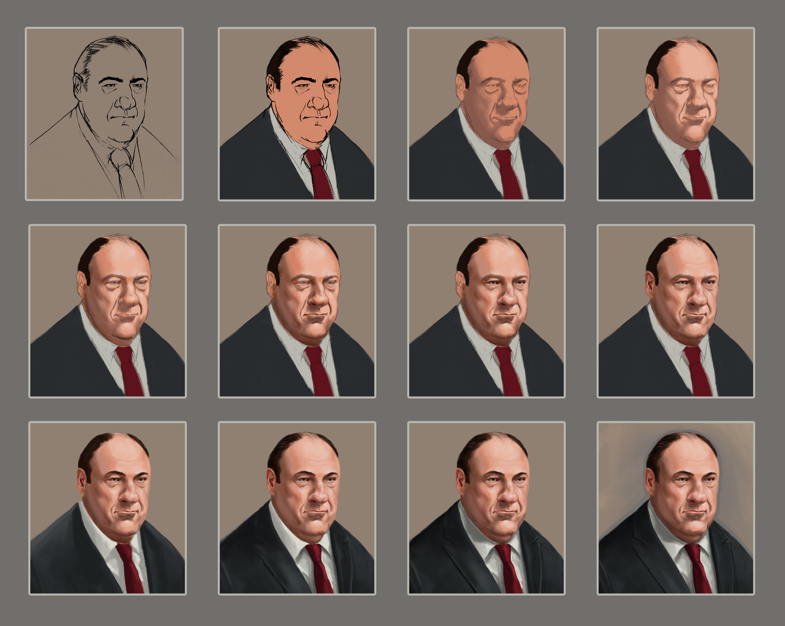 1554x1239 Vincent Sparacino Mr. Tony Soprano - Tony Soprano Sketch