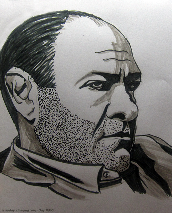 550x681 Day - Tony Soprano Sketch
