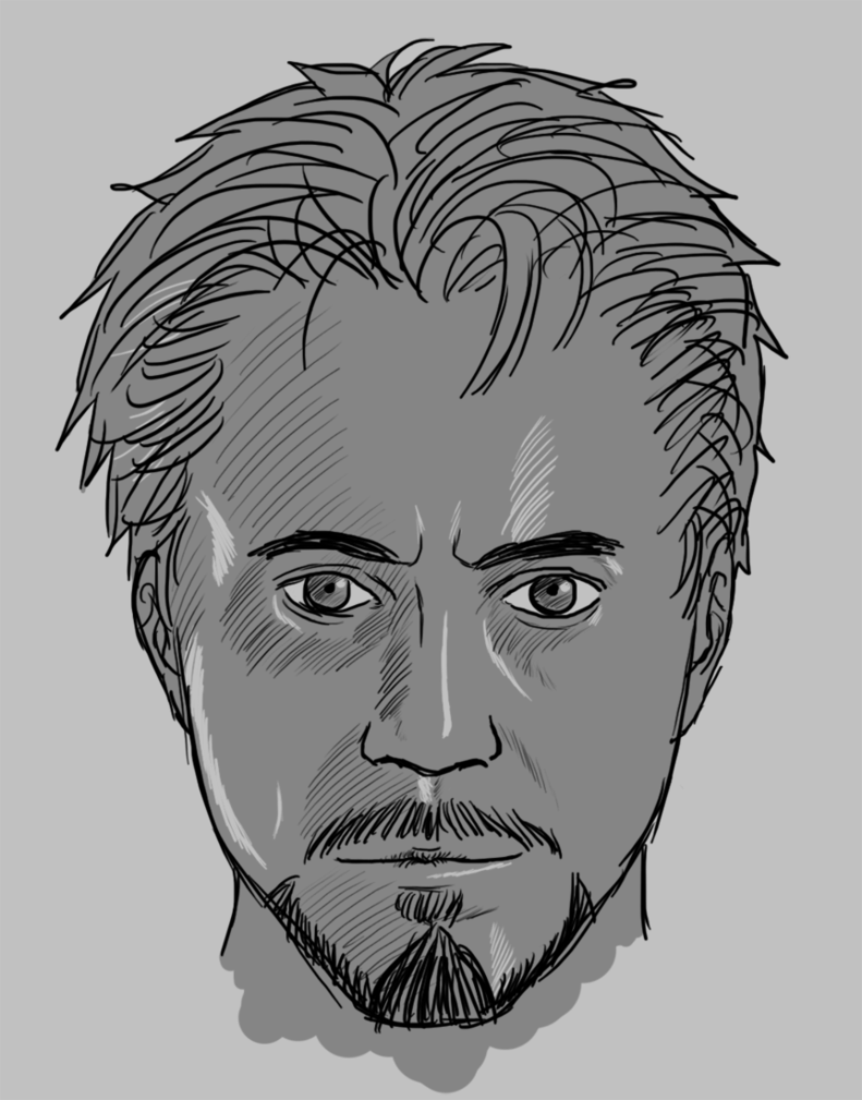 791x1009 Tony Stark (Sketch) By Tolkienop - Tony Stark Sketch