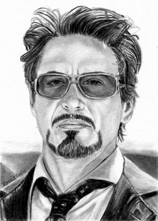 518x723 Tony Stark Sketch Card 5 23 2014 By Khinson - Tony Stark Sketch