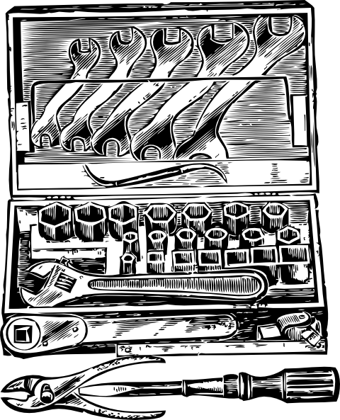 480x593 Tool Box Clip Art - Tool Box Sketch