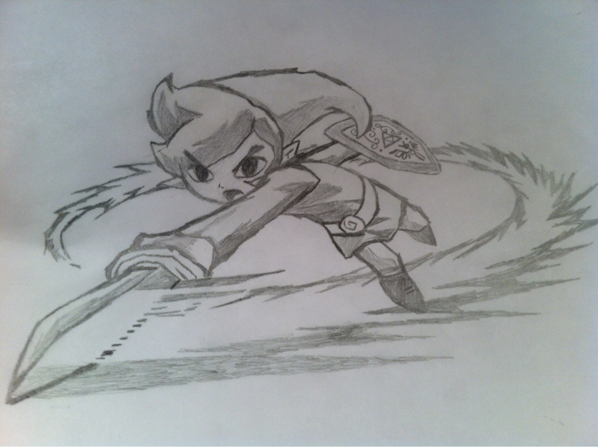 1200x897 Another Sketch I Did Of Toon Link Zelda - Toon Link Sketch
