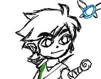 202x158 Bram Thissen On Behance - Toon Link Sketch