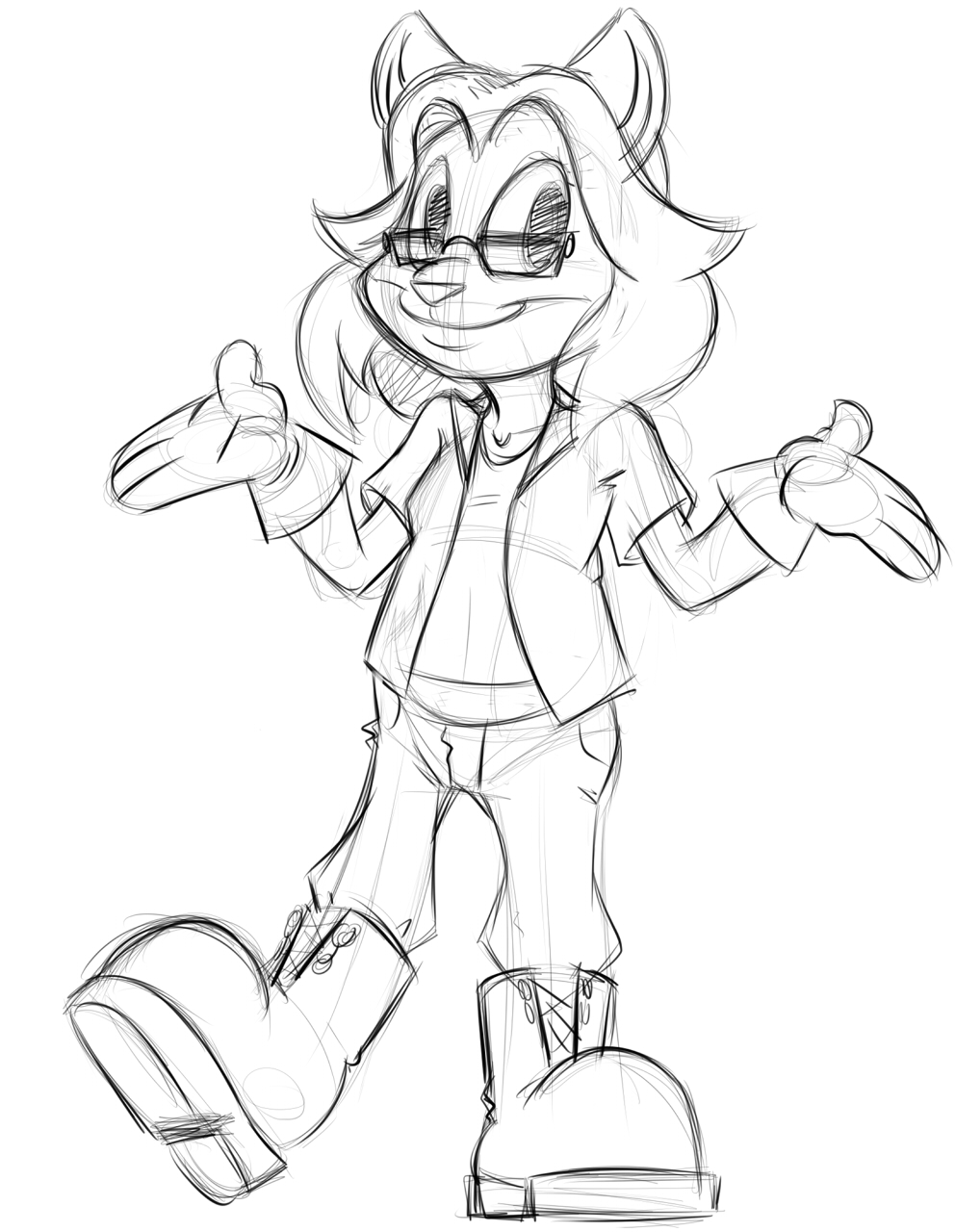 992x1280 Raiaa Toon Sketch By Shigoto - Toon Sketch