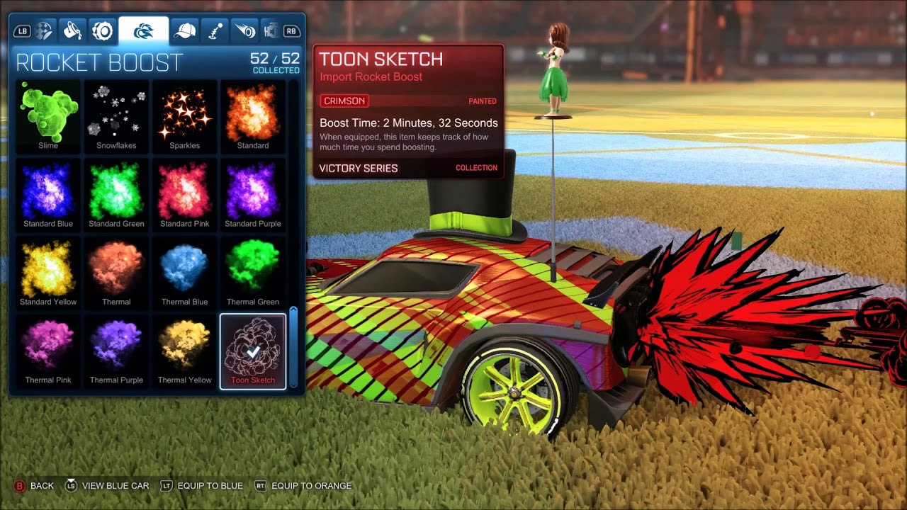 1280x720 Rocket League Toon Sketch (Crimson) Rocket Boost - Toon Sketch