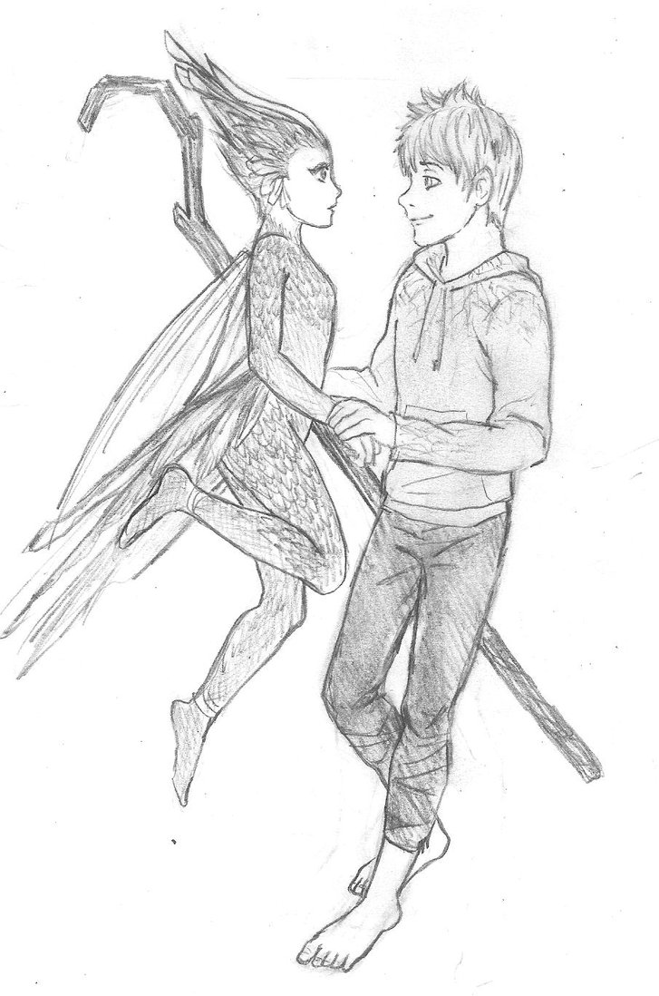 727x1098 Jack Frost And Tooth Fairy - Tooth Fairy Sketch