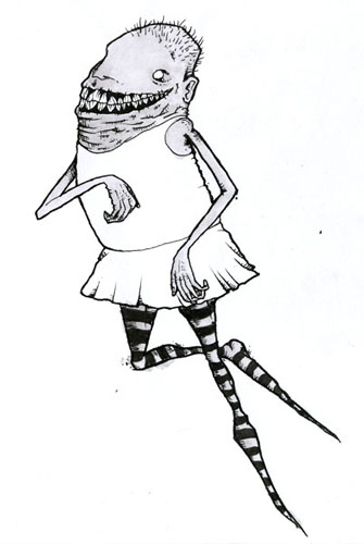 335x500 Never Mind The Straight Lines The Art Of Tremor 2006 - Tooth Fairy Sketch