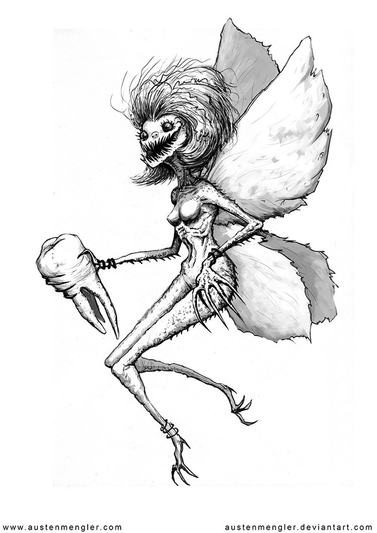 752x1063 Tooth Fairy By Austenmengler - Tooth Fairy Sketch