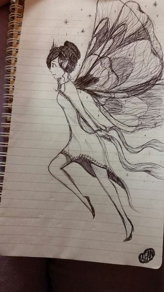 320x569 Toothfairy Drawings On Paigeeworld. Pictures Of Toothfairy - Tooth Fairy Sketch