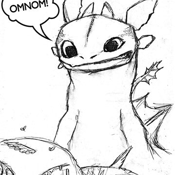 360x360 How To Train Your Dragon - Toothless Dragon Sketch