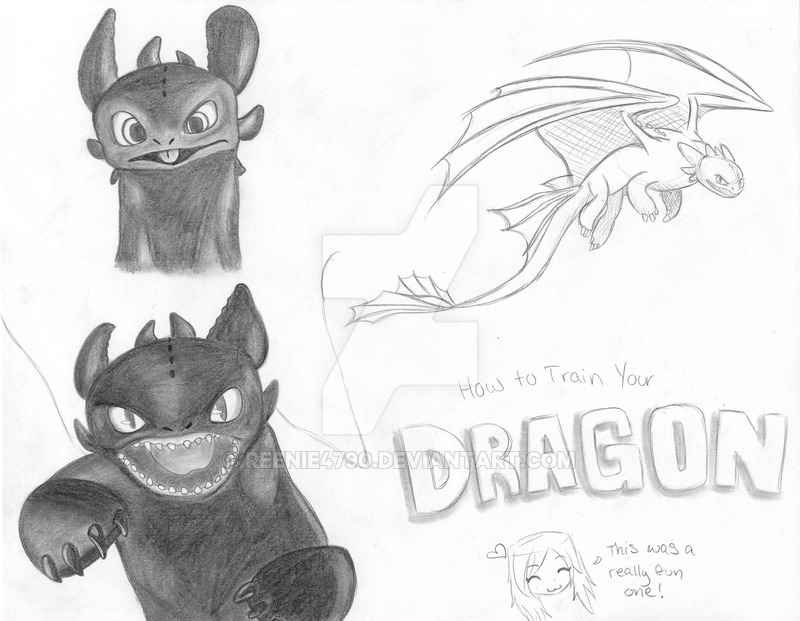800x621 Toothless Sketch By Reenie4790 - Toothless Sketch