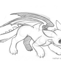 197x197 Commission Toothless Ar.gi.bi. - Toothless Sketch