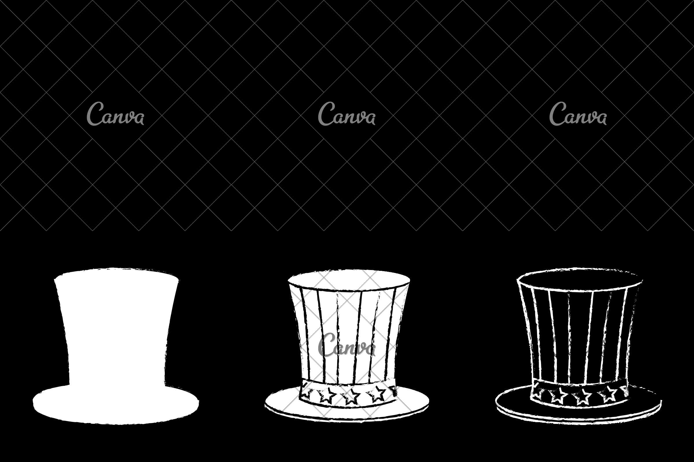 2400x1600 Usa Top Hat Sketch - Top Hat Sketch