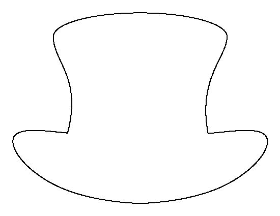 550x425 Drawn Top Hat Silhouette 3466082 - Top Hat Sketch