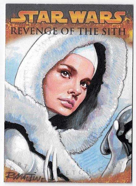 439x600 Star Wars Revenge Of The Sith Topps Sketch Card Randy Martinez - Topps Sketch Cards