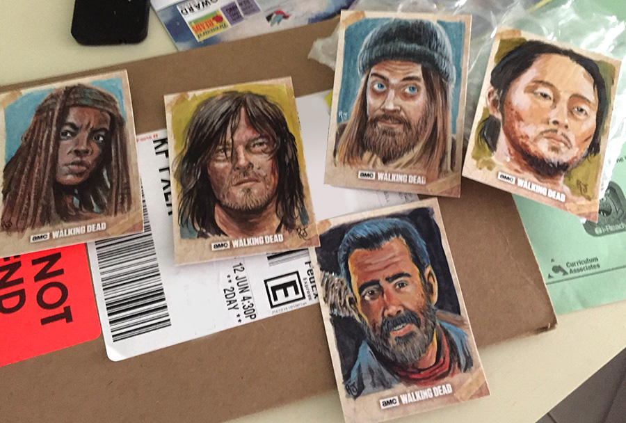 900x608 Topps The Walking Dead Sketch Card - Topps Sketch Cards