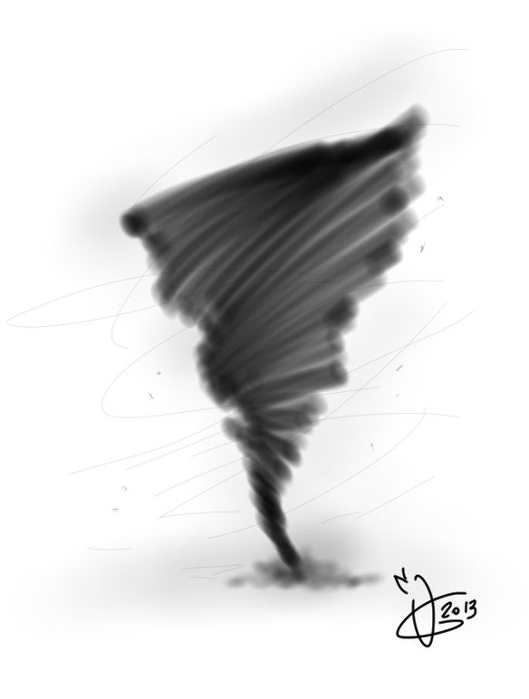 584x772 Tornado - Tornado Sketch