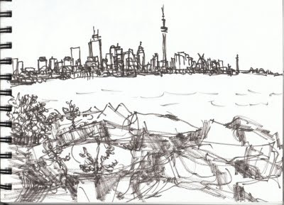 400x289 Taras Ostapchuk Online Portfolio Toronto City Skyline, This Is A - Toronto Skyline Sketch