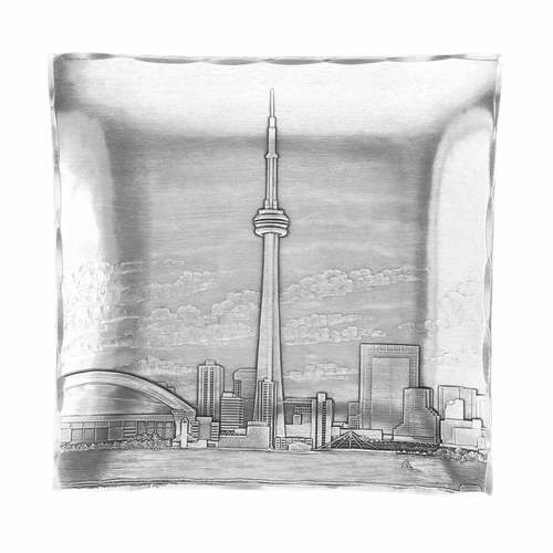500x500 Toronto Engraved Gift Made In Usa Wendell August - Toronto Skyline Sketch