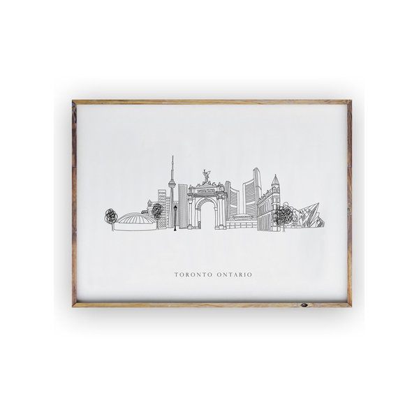 600x600 Toronto Skyline Wayfair.ca - Toronto Skyline Sketch