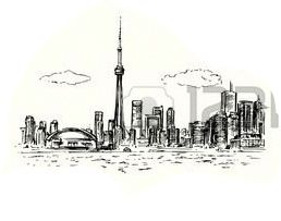 Toronto Skyline Sketch at PaintingValley.com | Explore collection of ...