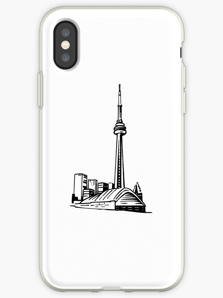 750x1000 Toronto Skyline Sketch Iphone Cases Amp Covers By Dartehfly Redbubble - Toronto Skyline Sketch