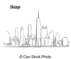 232x194 Toronto Skyline Silhouette. Hand Drawn Sketch. Vector Illustration - Toronto Skyline Sketch