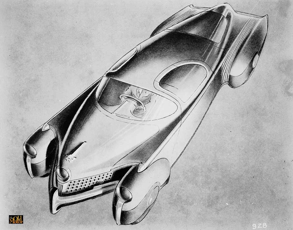 1000x785 Tasco Design Antecedents Gordon Buehrig, The Tucker Torpedo, And - Torpedo Sketch