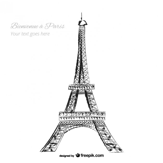 626x626 Eiffel Tower Vectors, Photos And Psd Files Free Download - Torre Eiffel Sketch