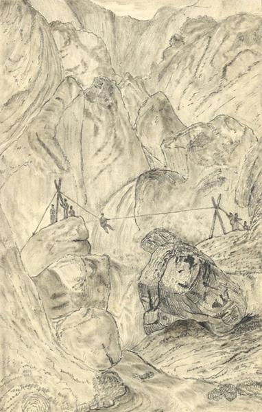 382x600 Torrent In Bhutan After William Daniell - Torrent Sketch