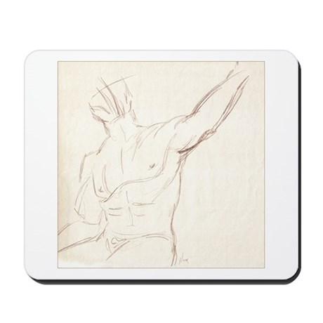 460x460 Male Torso Sketch 1 Mousepad By Wheedesign2 - Torso Sketch