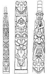 Totem Pole Sketch at PaintingValley.com | Explore collection of Totem ...