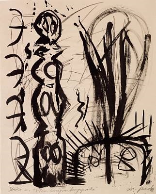 322x400 Totem Sketch By A.r. Penck On Artnet - Totem Sketch