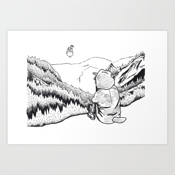 700x700 Toto Ro Ilustration Art Print By Arisavee Society6 - Toto Sketch